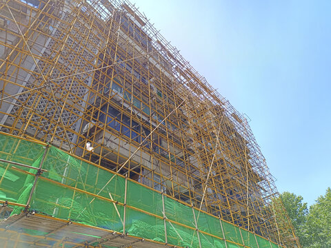高楼施工下载-建筑摄影素材下的工程建设